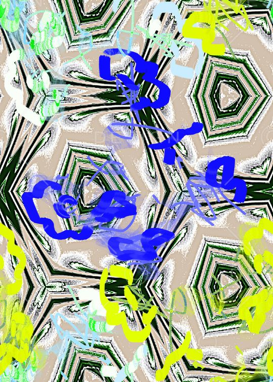 混合拼接印花华亿平台图片