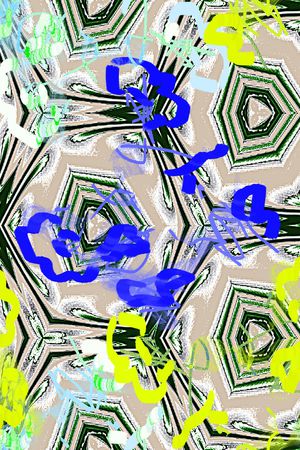 混合拼接印花华亿平台图片