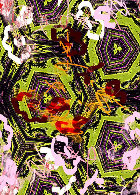 混合拼接印花华亿平台图片