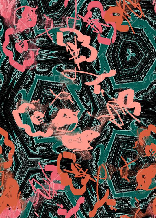 混合拼接印花华亿平台图片