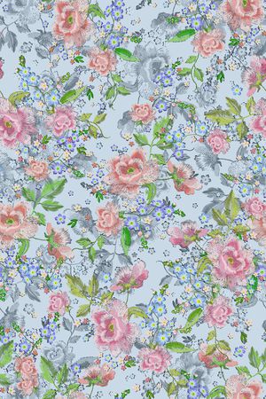 小碎花印花华亿平台图片