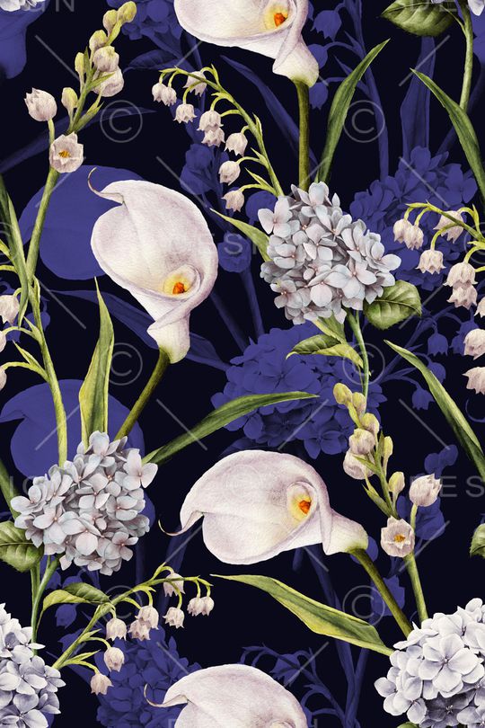 彩底花卉印花华亿平台图片