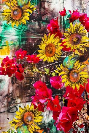 抽象印花华亿平台图片