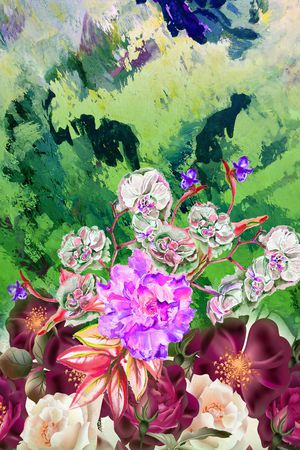 抽象印花华亿平台图片