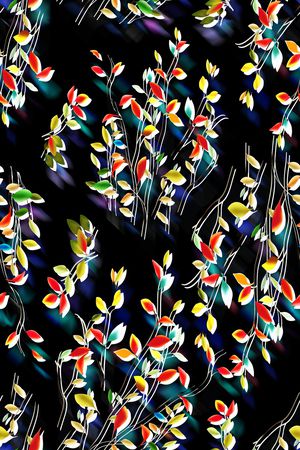 绿植树叶印花华亿平台图片