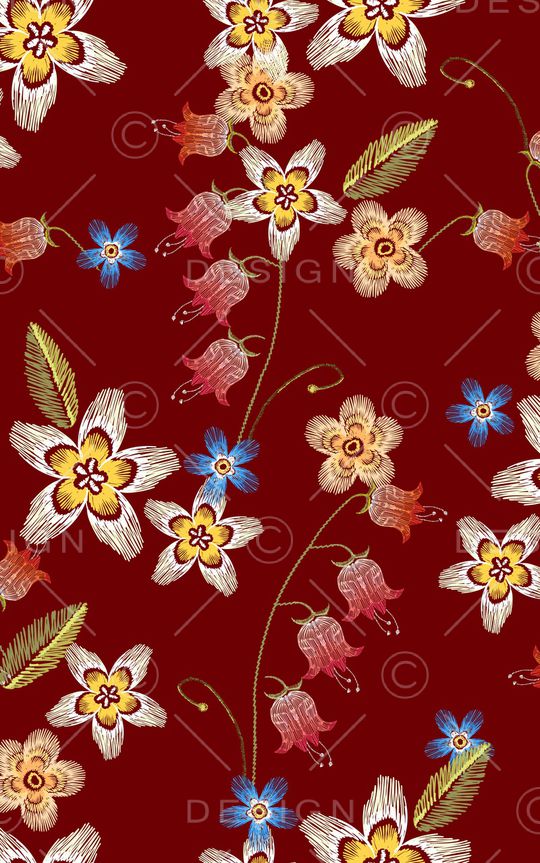 小碎花印花华亿平台图片