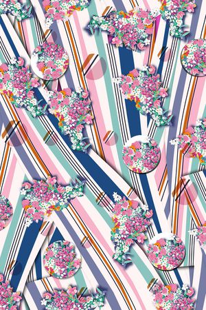 几何印花华亿平台图片