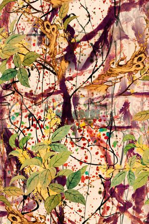 水墨风印花华亿平台图片