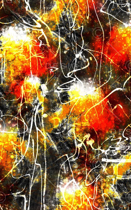 水墨风印花华亿平台图片