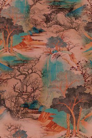 水墨风印花华亿平台图片