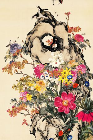 中老年印花华亿平台图片