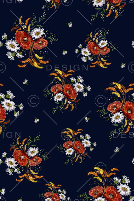 花卉印花华亿平台图片