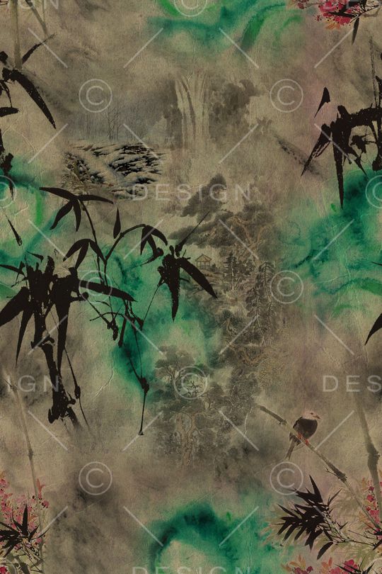 竹子印花华亿平台图片