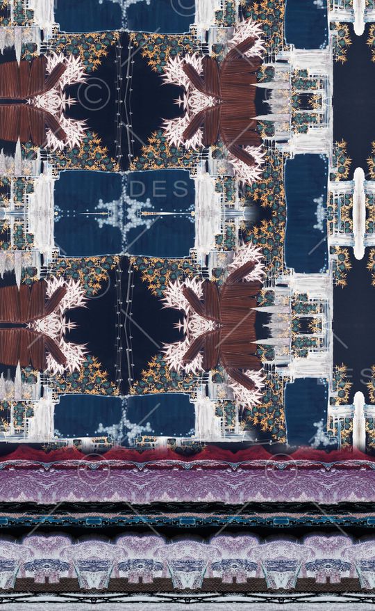 水墨风印花华亿平台图片