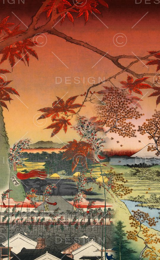 中国风定位花印花华亿平台图片