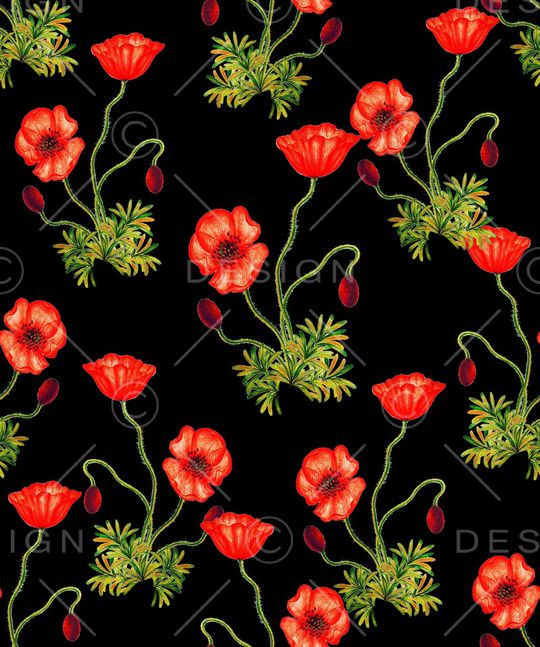 虞美人印花华亿平台图片