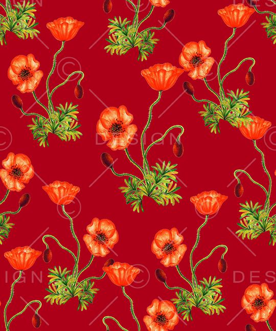 虞美人印花华亿平台图片