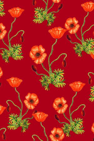 虞美人印花华亿平台图片