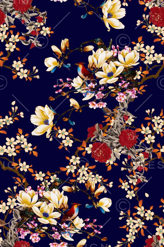 中国风印花华亿平台图片