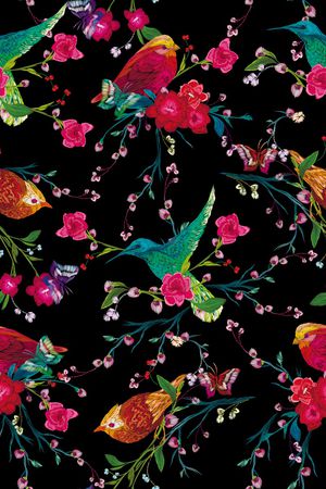 洋阳---花卉印花华亿平台图片