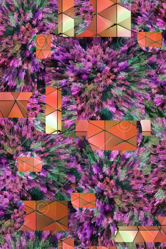 混合拼接印花华亿平台图片