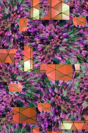 混合拼接印花华亿平台图片