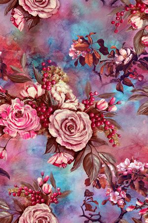 复古印花华亿平台图片