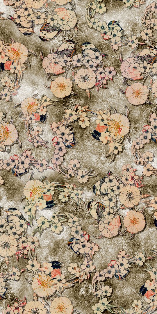 花卉印花华亿平台图片