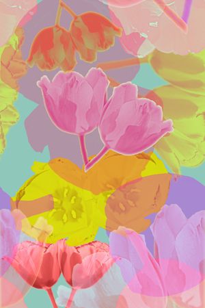 混合拼接印花华亿平台图片