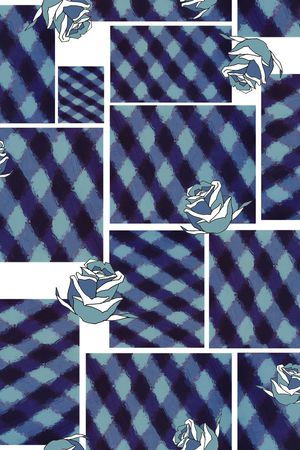 男装格子印花华亿平台图片