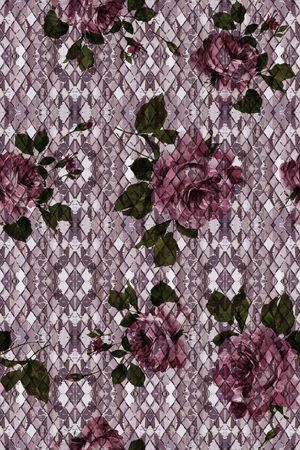 水彩花卉印花华亿平台图片