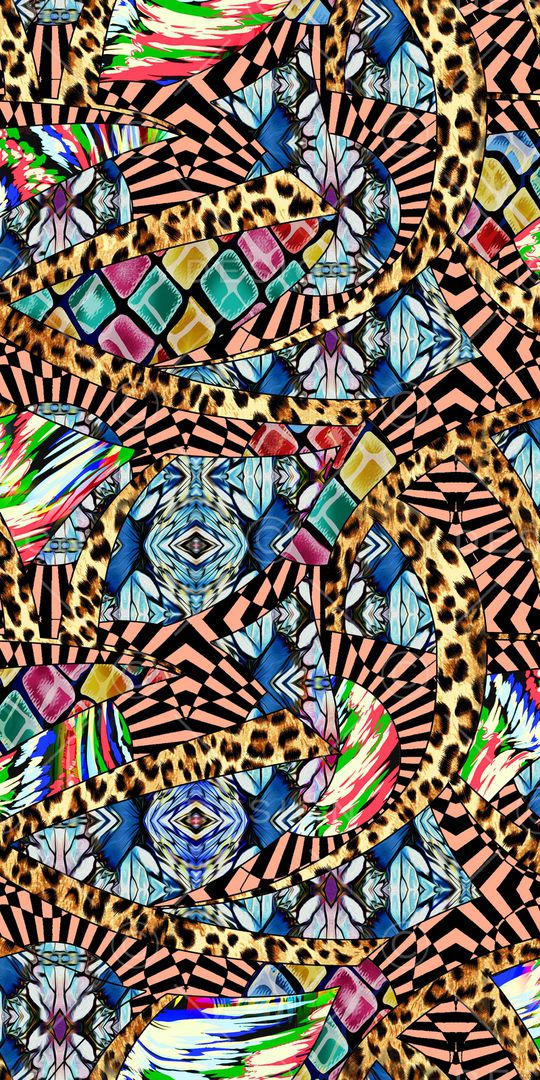 抽象印花华亿平台图片