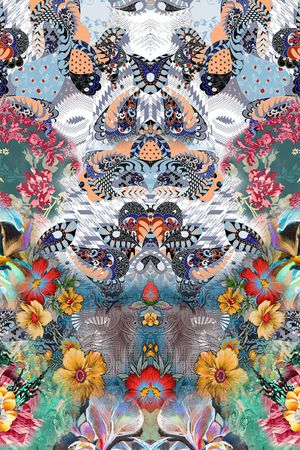 花卉印花华亿平台图片