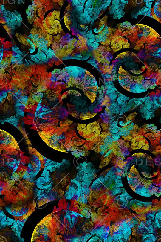 抽象印花华亿平台图片