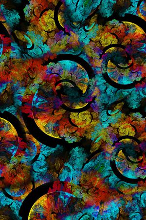 抽象印花华亿平台图片