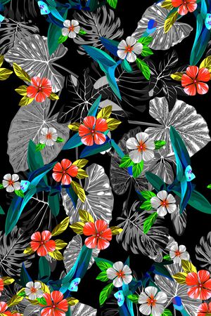 连衣裙印花华亿平台图片