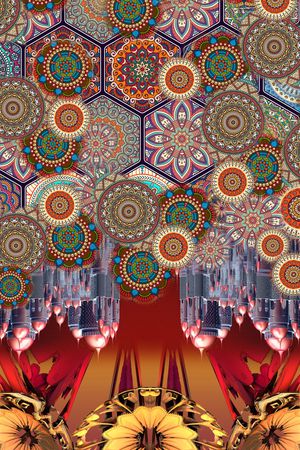 波西米亚印花华亿平台图片