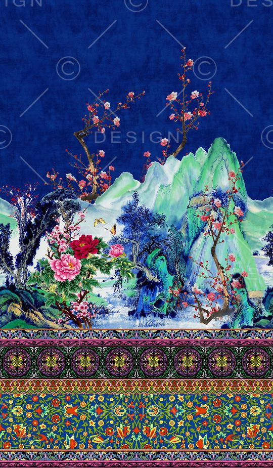 民族风印花华亿平台图片