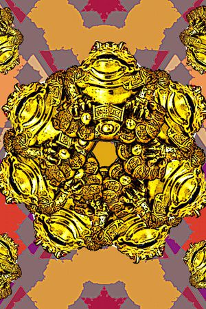 抽象印花华亿平台图片