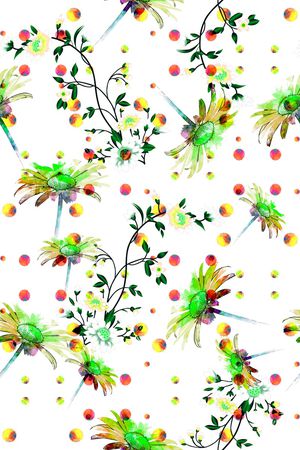 清爽底花卉印花华亿平台图片