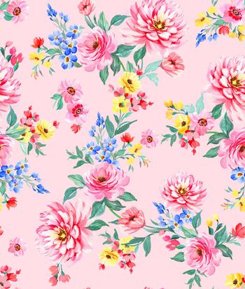 915008-牡丹玫瑰写意花卉原创手绘 -ley