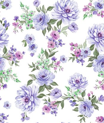 915010-牡丹玫瑰写意花卉原创手绘 -2