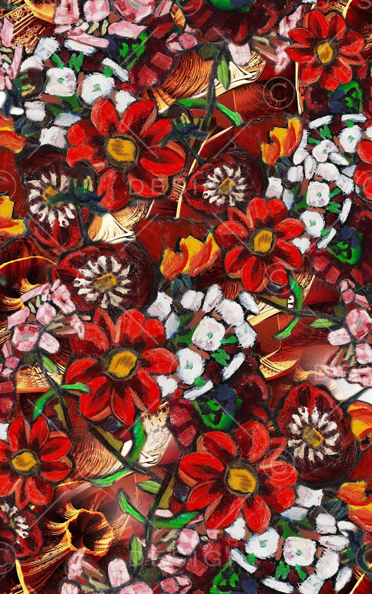 小碎花印花华亿平台图片