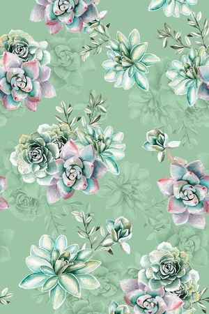 植物印花华亿平台图片