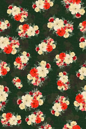 连衣裙印花华亿平台图片