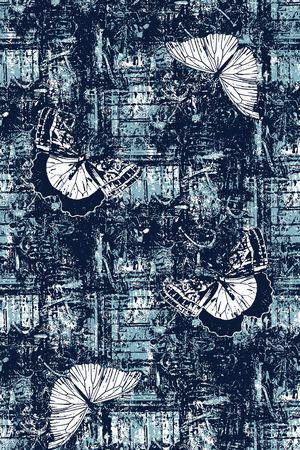 蝴蝶印花华亿平台图片