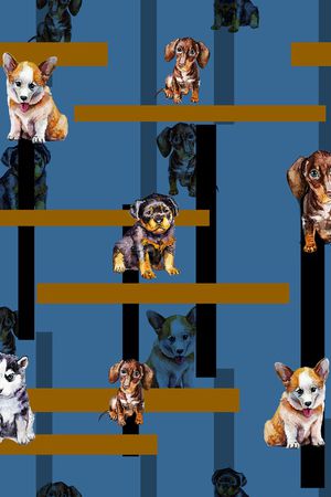 几何印花华亿平台图片