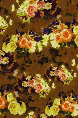 抽象花卉印花华亿平台图片