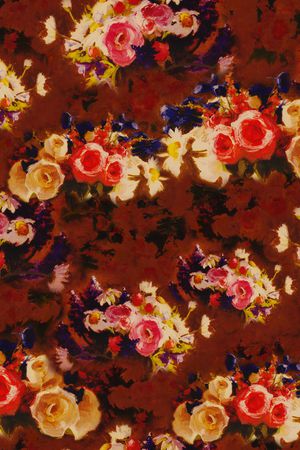 抽象花卉印花华亿平台图片