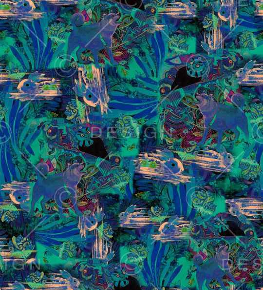 抽象印花华亿平台图片